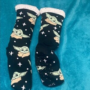 LF Black and Green Baby Alien Socks